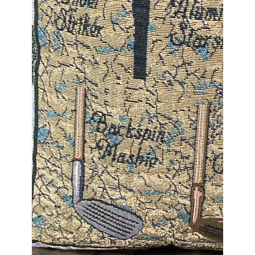 Tapestry Golf Pillow Clubs Decorative Cushion Throw Pillow Vintage?‎
